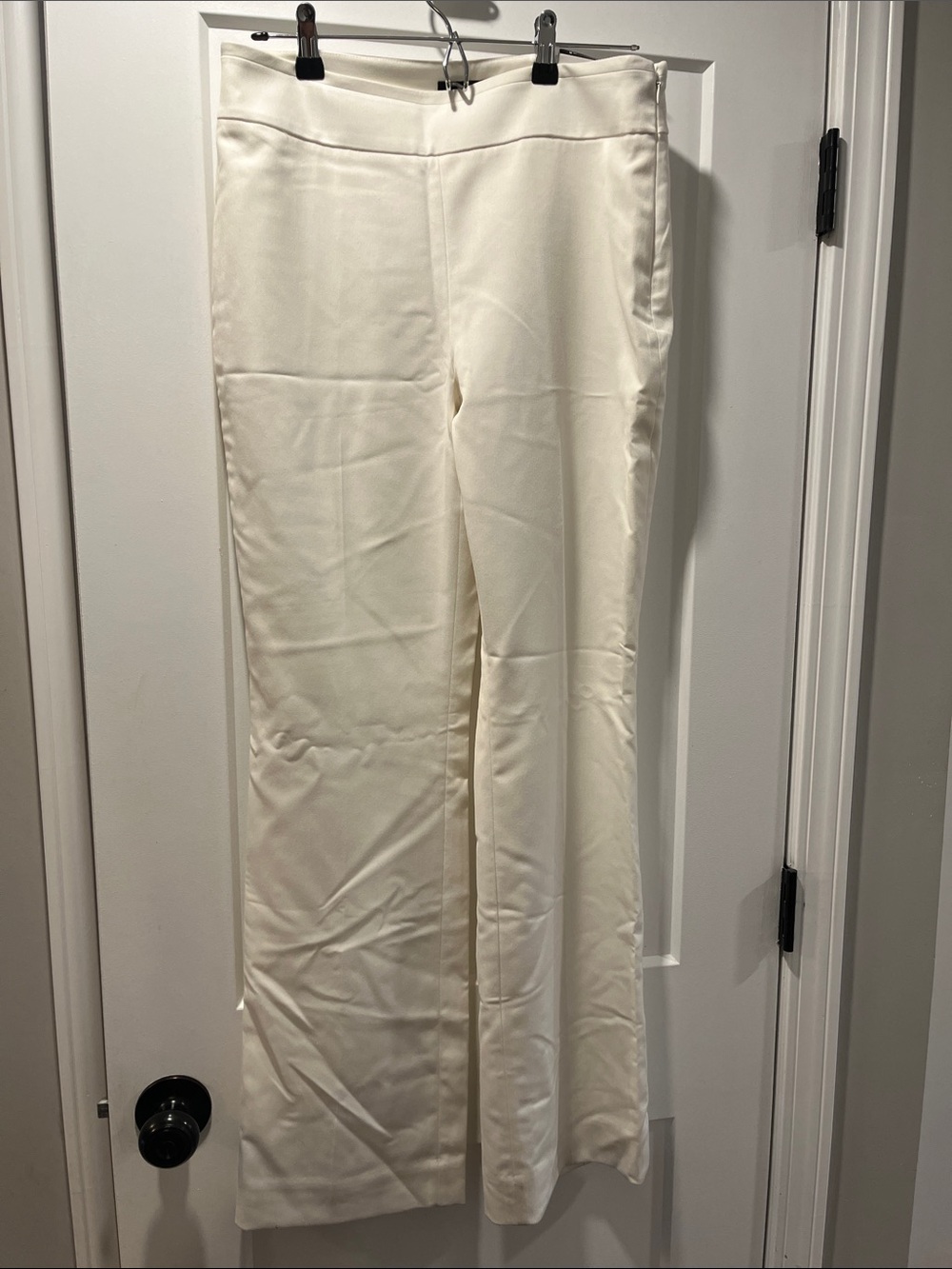 White House Black Market-Off white, “The Slim Boot” Dress Pants